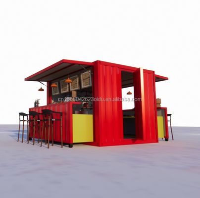 Σύγχρονο σχεδιασμό προσαρμοσμένο χρώμα αναδιπλούμενο κινητό δοχείο επίπεδο πακέτο για καφετέρια εστιατόριο σπίτι μονωτική κουζίνα