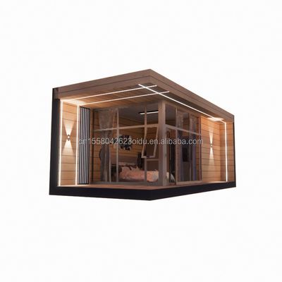 30ft Προσυσκευασμένο ξύλινο γυάλινο σπίτι Sunshine House Συσκευή Προσυσκευασμένο δοχείο