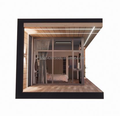 30ft Προσυσκευασμένο ξύλινο γυάλινο σπίτι Sunshine House Συσκευή Προσυσκευασμένο δοχείο