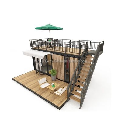 Σύγχρονο σχεδιασμό 20ft Custom Made Shipping Container Κήπος Καφετέρια Κινούμενο μπαρ Καφετέρια Εστιατόριο Εξωτερικό Steel Sandwich Panel