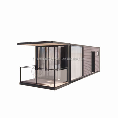 Τετραγωνικοί σωλήνες από γαλβανισμένο χάλυβα Προετοιμασμένο σπίτι εμπορευματοκιβωτίου Κινητό προετοιμασμένο σπίτι 20ft Μεταφορά Μικρά σπίτια προσαρμοσμένο χρώμα