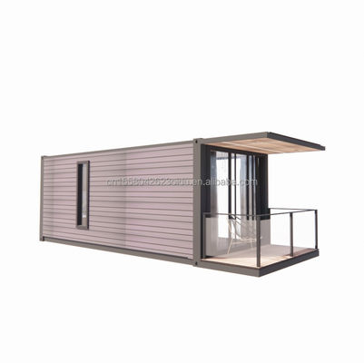 Τετραγωνικοί σωλήνες από γαλβανισμένο χάλυβα Προετοιμασμένο σπίτι εμπορευματοκιβωτίου Κινητό προετοιμασμένο σπίτι 20ft Μεταφορά Μικρά σπίτια προσαρμοσμένο χρώμα