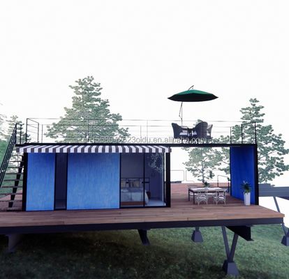 Σήμερα και εύκολο στην συναρμολόγηση Prefab Modular House με 50/75/100mm Wave Sandwich Panel Τείχη