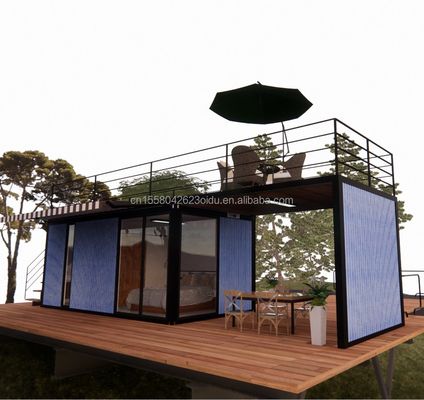 Σήμερα και εύκολο στην συναρμολόγηση Prefab Modular House με 50/75/100mm Wave Sandwich Panel Τείχη