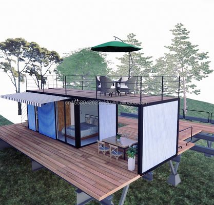 Σήμερα και εύκολο στην συναρμολόγηση Prefab Modular House με 50/75/100mm Wave Sandwich Panel Τείχη