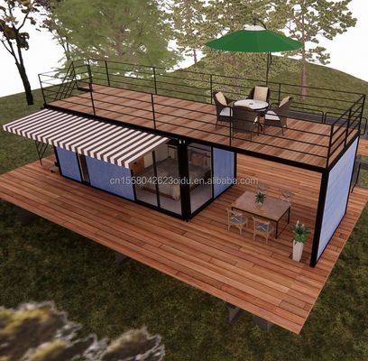Σήμερα και εύκολο στην συναρμολόγηση Prefab Modular House με 50/75/100mm Wave Sandwich Panel Τείχη