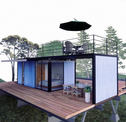 Σήμερα και εύκολο στην συναρμολόγηση Prefab Modular House με 50/75/100mm Wave Sandwich Panel Τείχη