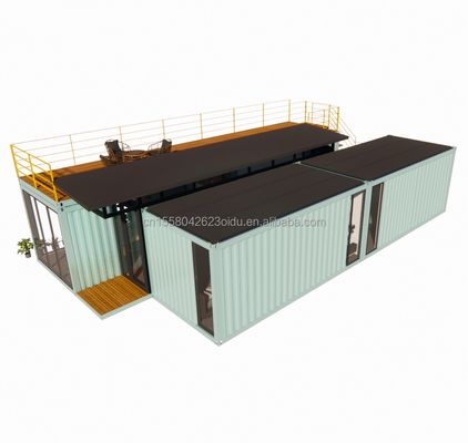 20ft/40ft Προσυσκευασμένο φορητό αναδιπλούμενο επεκτάσιμο δοχείο Μικρό κινητό σπίτι με 3 υπνοδωμάτια