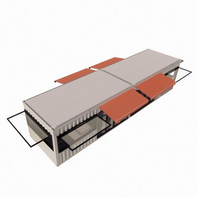 20ft 40ft Portable Kiosk Modified Prefab Modular Coffee Shop Shipping Container Bar Μεταμορφώνει την εμπειρία του μπάνιου σας