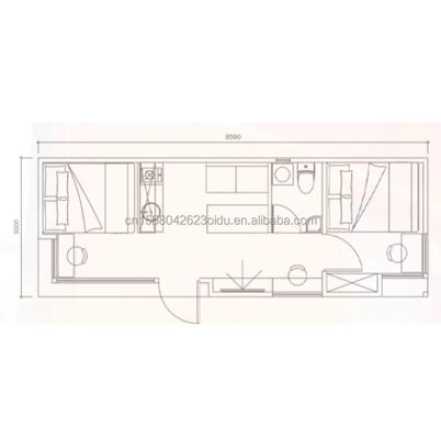 Πιστοποιημένο από την ΕΕ CE Προσυσκευασμένο Λοξοφόρο Κουτί Κοιλάδας Σπίτι Σάντουιτς Πίνακα Στούντιο Ξενοδοχείο Σπίτι Προσαρμοσμένο χρώμα