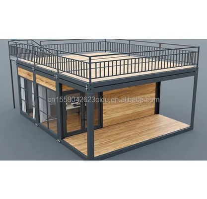 Αποσυναρμολογητέο Επεκτάσιμο 20ft Garden Hotel Mobile House ξύλινο στούντιο επίπεδο δοχείο για ξενοδοχείο χάλυβα Φρέμα δομής συγκολλημένη