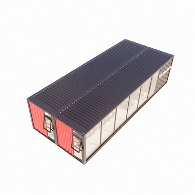 40ft Prefab Shipping Container Bar με τοίχους 50/75/100mm Wave Sandwich Panel