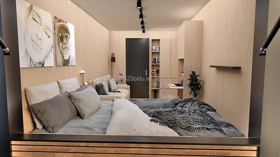 20ft Custom επίπεδη συσκευασία ξύλινο δοχείο Prefab σπίτι για κήπο γραφείο ξενοδοχείο δοχείο σπίτια