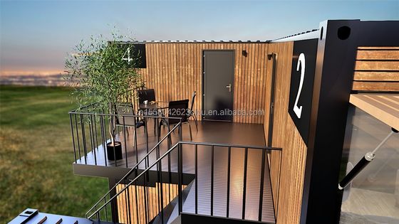 20ft Custom επίπεδη συσκευασία ξύλινο δοχείο Prefab σπίτι για κήπο γραφείο ξενοδοχείο δοχείο σπίτια