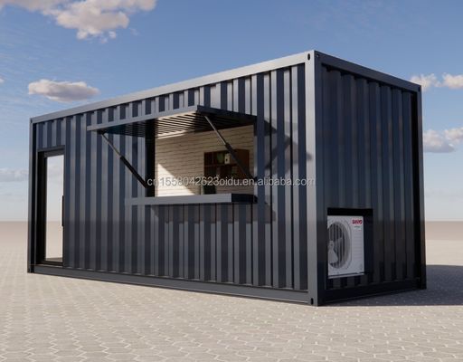 20ft Prefab Shipping Container Pop Up Coffee Shop Εστιατόριο Mobile Container Bar με μοντέρνο σχεδιασμό και στυλ μπάνιου