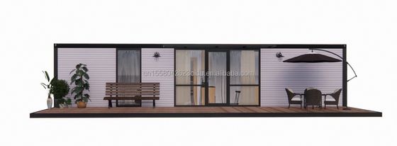 Ξενοδοχείο 20ft αφαιρούμενο μίνι σάντουιτς πάνελ χάλυβα προκατασκευασμένο επίπεδο πακέτο προκατασκευασμένο μικρό μοντελοποιημένο κήπο σπίτι κιτ