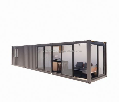 Εύκολη εγκατάσταση 20ft Prefab Shipping Container Σπίτια με μπάνιο και τοίχο 50/75/100mm Wave Sandwich Panel
