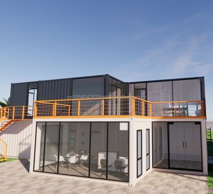 10ft Shipping Container Καφετέρια Steel Frame Container Shop Κιόσκος με γαλβανισμένο χάλυβα