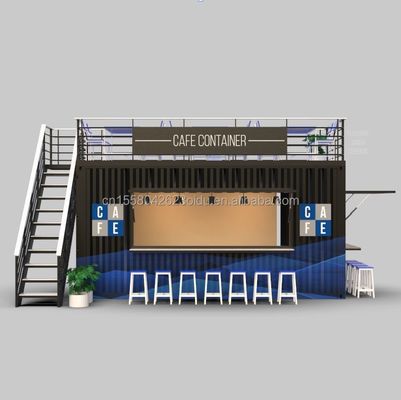Προσαρμοσμένο χρώμα 20ft ή 40ft Luxury Shipping Container Bar Προετοιμασμένο αναδιπλούμενο καφέ