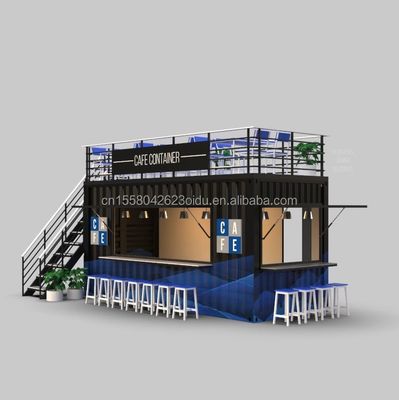 Προσαρμοσμένο χρώμα 20ft ή 40ft Luxury Shipping Container Bar Προετοιμασμένο αναδιπλούμενο καφέ