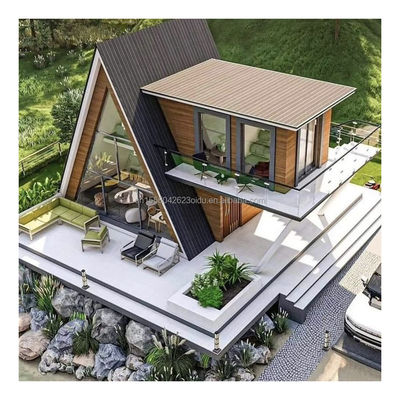 Το ξενοδοχείο Resort Prefab Container House με ένα κρεβάτι μπάνιο κουζίνα και σάντουιτς Πύλη σε μοντέρνο τριγωνικό σχήμα