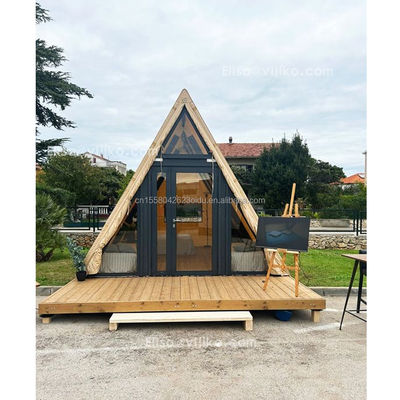 Το ξενοδοχείο Resort Prefab Container House με ένα κρεβάτι μπάνιο κουζίνα και σάντουιτς Πύλη σε μοντέρνο τριγωνικό σχήμα