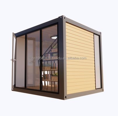Ανοικτό Κοντέινερ σπίτι με 50/75/100mm Wave Sandwich Panel τοίχος και παράθυρα από κράμα αλουμινίου