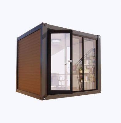 Ανοικτό Κοντέινερ σπίτι με 50/75/100mm Wave Sandwich Panel τοίχος και παράθυρα από κράμα αλουμινίου