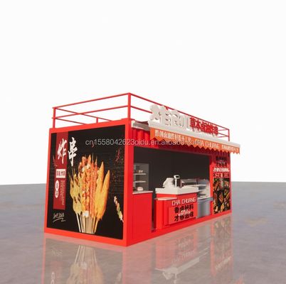 20ft ξύλινο στούντιο επίπεδη συσκευασία κοντέινερ κινητή μπάρα για τοίχο 50/75/100mm κύμα σάντουιτς πάνελ και βολική μεταφορά