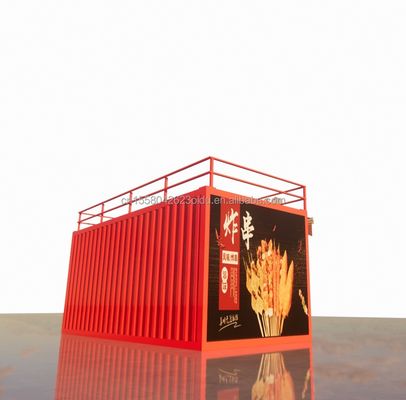 20ft ξύλινο στούντιο επίπεδη συσκευασία κοντέινερ κινητή μπάρα για τοίχο 50/75/100mm κύμα σάντουιτς πάνελ και βολική μεταφορά