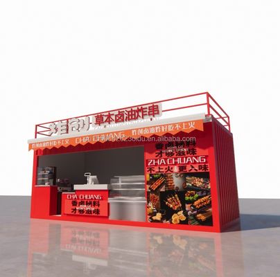 20ft ξύλινο στούντιο επίπεδη συσκευασία κοντέινερ κινητή μπάρα για τοίχο 50/75/100mm κύμα σάντουιτς πάνελ και βολική μεταφορά