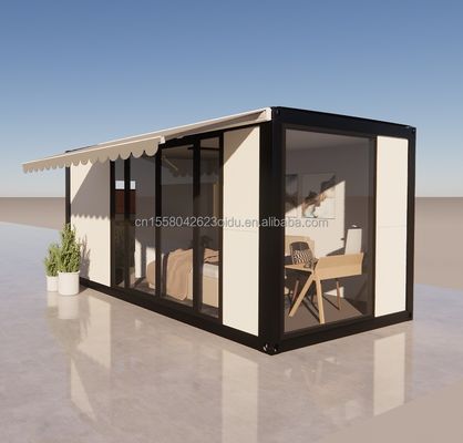 Ξενοδοχείο Διαμονή 20ft Προετοιμασμένο Αποσυναρμολογητέο Σπίτι με Ζυγισμένο Χάλυβα 180g και Προσαρμόσιμο Σχεδιασμό