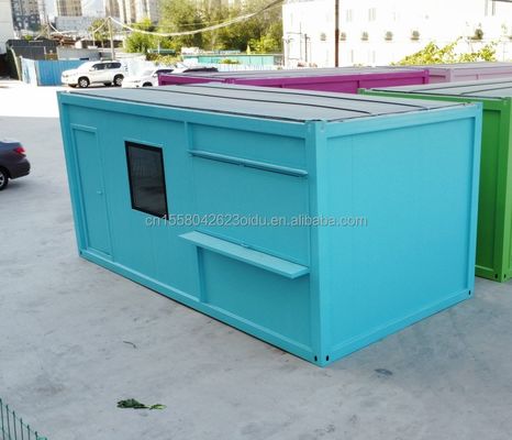 Μεταφορτωτό σιδηρομεταλλευτικό σπιτικό μεταλλικών εμπορευματοκιβωτίων Προσυσκευασμένη κινητή αποθήκη για το εργοτάξιο με παράθυρα από κράμα αλουμινίου