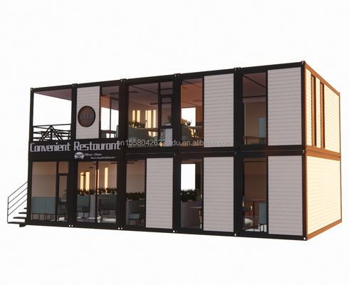 20Ft Prefab αναδιπλούμενο δοχείο Σπίτι με 50/75/100mm κύμα σάντουιτς τοίχοι συρρικνώσιμο αναδιπλούμενο μικροσκοπικό σπίτι
