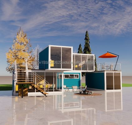 Αποσυναρμολογήσιμο 20ft Flat Pack Luxury Small Living Container House με παράθυρα από κράμα αλουμινίου