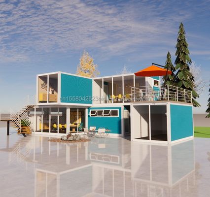 Αποσυναρμολογήσιμο 20ft Flat Pack Luxury Small Living Container House με παράθυρα από κράμα αλουμινίου