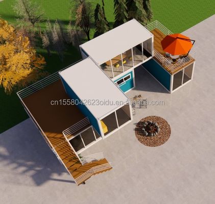 Αποσυναρμολογήσιμο 20ft Flat Pack Luxury Small Living Container House με παράθυρα από κράμα αλουμινίου