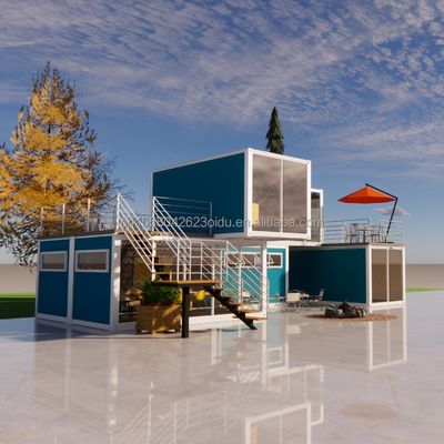 Αποσυναρμολογήσιμο 20ft Flat Pack Luxury Small Living Container House με παράθυρα από κράμα αλουμινίου