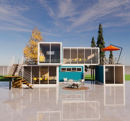 Αποσυναρμολογήσιμο 20ft Flat Pack Luxury Small Living Container House με παράθυρα από κράμα αλουμινίου