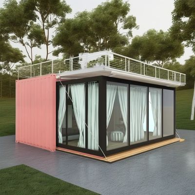 Φανταστικό σπίτι για διαμερίσματα έτοιμο 40ft επεκτάσιμη κατασκευασμένη χάλυβα δομή