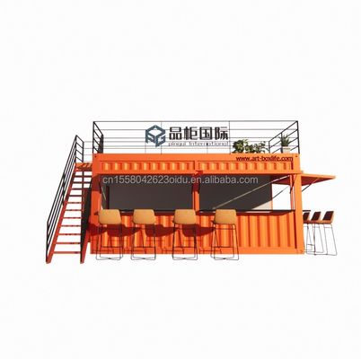 Φθηνό 20ft ή 40ft Shipping Container Προετοιμασμένα καταστήματα Καταστήματα με παράθυρα από κράμα αλουμινίου