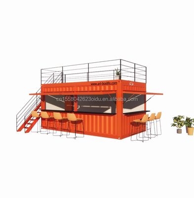 Φθηνό 20ft ή 40ft Shipping Container Προετοιμασμένα καταστήματα Καταστήματα με παράθυρα από κράμα αλουμινίου