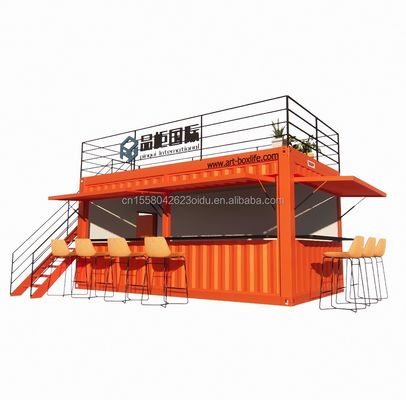 Φθηνό 20ft ή 40ft Shipping Container Προετοιμασμένα καταστήματα Καταστήματα με παράθυρα από κράμα αλουμινίου