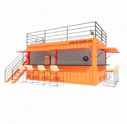 Φθηνό 20ft ή 40ft Shipping Container Προετοιμασμένα καταστήματα Καταστήματα με παράθυρα από κράμα αλουμινίου