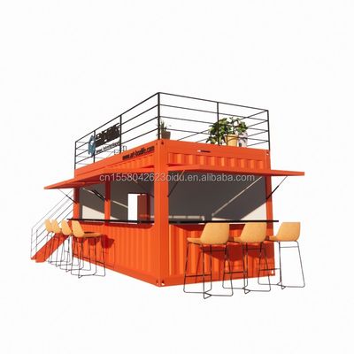 Φθηνό 20ft ή 40ft Shipping Container Προετοιμασμένα καταστήματα Καταστήματα με παράθυρα από κράμα αλουμινίου