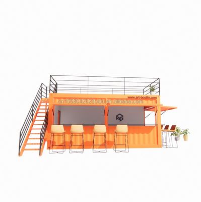 Φθηνό 20ft ή 40ft Shipping Container Προετοιμασμένα καταστήματα Καταστήματα με παράθυρα από κράμα αλουμινίου