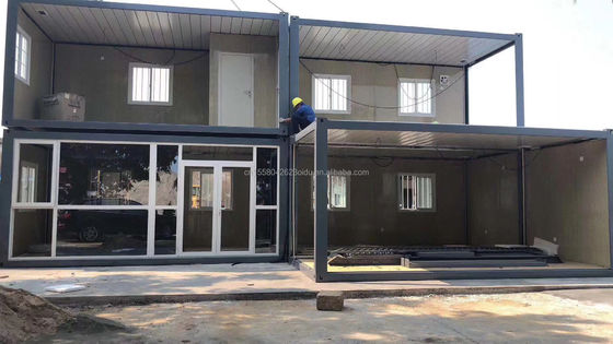Ανοικτό 20ft Knock Down Sandwich Panel Φορητό Prefab Ξενοδοχείο Συσκευαστή Μονουλογικό σπίτι με παράθυρα από κράμα αλουμινίου