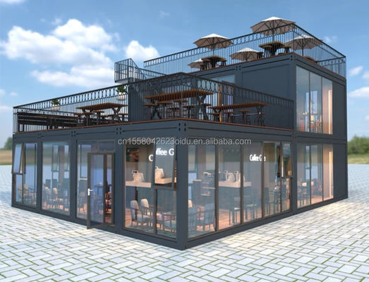 Ανοικτό 20ft Knock Down Sandwich Panel Φορητό Prefab Ξενοδοχείο Συσκευαστή Μονουλογικό σπίτι με παράθυρα από κράμα αλουμινίου
