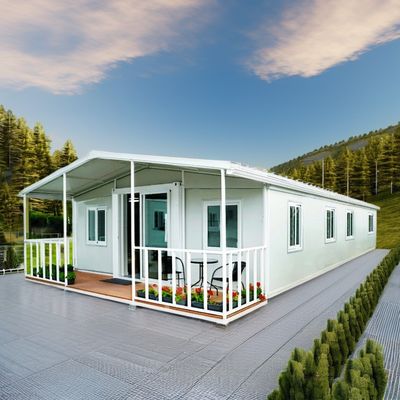 Σύγχρονο 40Ft 20Ft Prefab Granny διαμέρισμα γρήγορη κατασκευή 1 2 3 κρεβατοκάμαρα επεκτάσιμη κινητή συσκευασία σπίτι προκατασκευασμένη αποστολή φορητό
