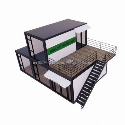 Σύγχρονη σχεδίαση 40ft πολυτελή προκατασκευασμένα σπίτια με κοντέινερ με παράθυρα από κράμα αλουμινίου και σύγχρονη διαβίωση